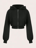 Sudadera con capucha corta con cremallera | Brooklyn - BYMANYC ® New York