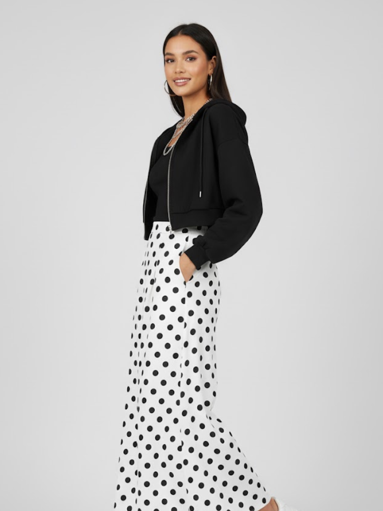 Sudadera con capucha corta con cremallera | Brooklyn - BYMANYC ® New York
